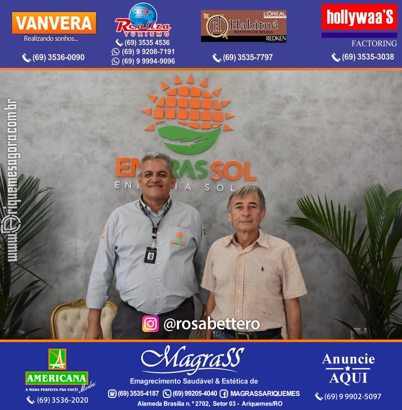 Inauguração da ENBRASSOL ENERGIA SOLAR em Ariquemes Rondônia na Av. Canaã
