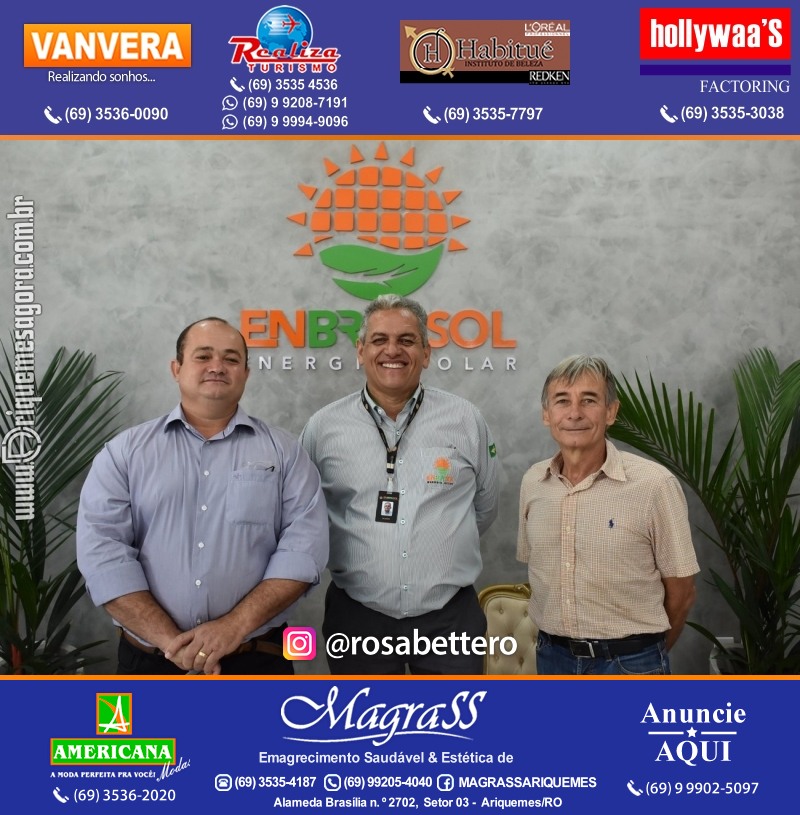Inauguração da ENBRASSOL ENERGIA SOLAR em Ariquemes Rondônia na Av. Canaã