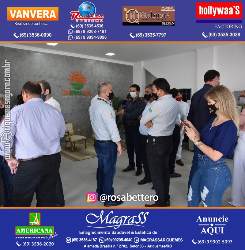 Inauguração da ENBRASSOL ENERGIA SOLAR em Ariquemes Rondônia na Av. Canaã