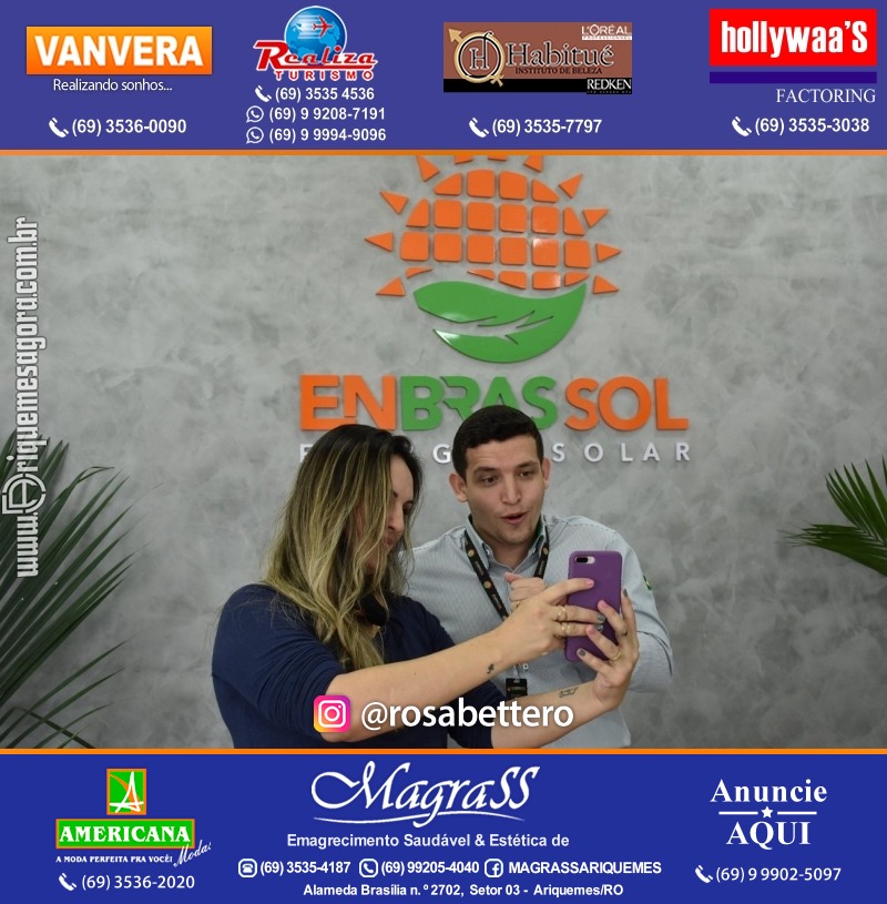 Inauguração da ENBRASSOL ENERGIA SOLAR em Ariquemes Rondônia na Av. Canaã
