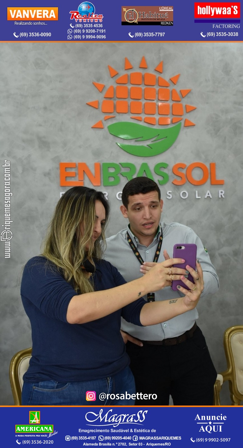 Inauguração da ENBRASSOL ENERGIA SOLAR em Ariquemes Rondônia na Av. Canaã