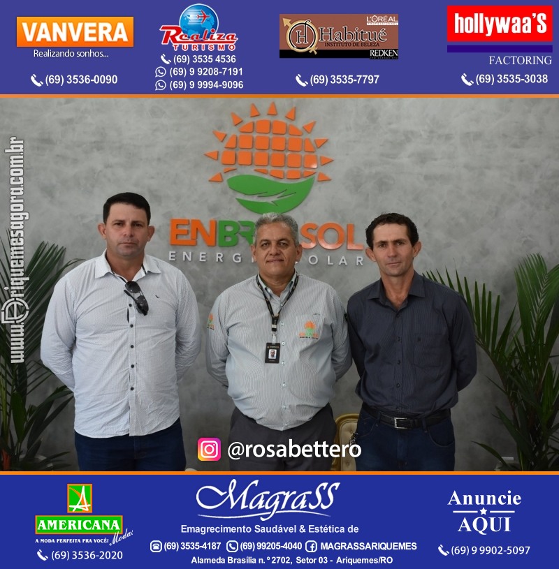 Inauguração da ENBRASSOL ENERGIA SOLAR em Ariquemes Rondônia na Av. Canaã