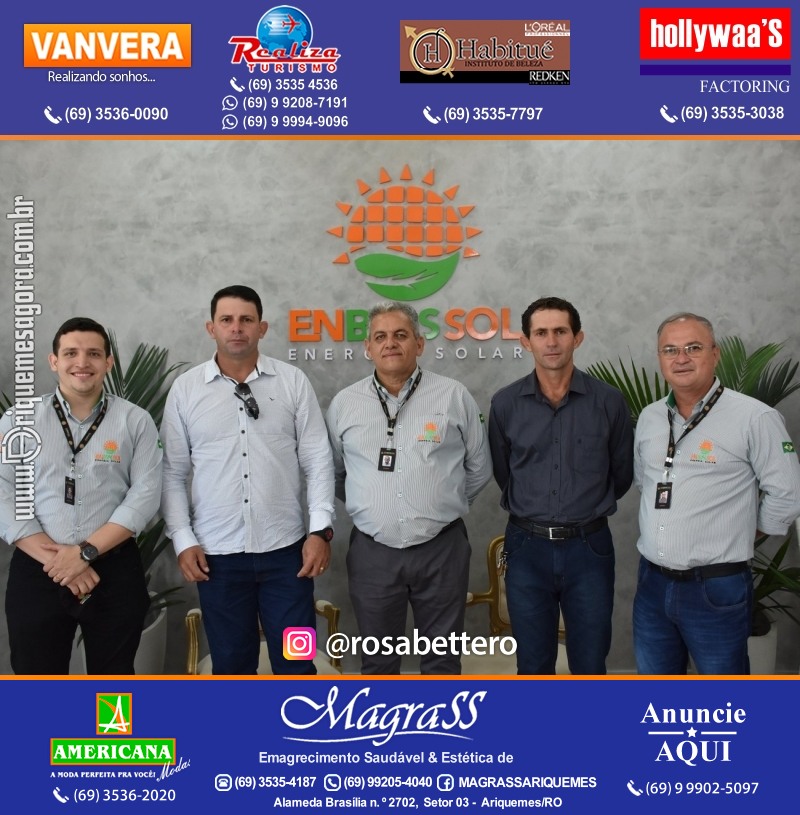 Inauguração da ENBRASSOL ENERGIA SOLAR em Ariquemes Rondônia na Av. Canaã