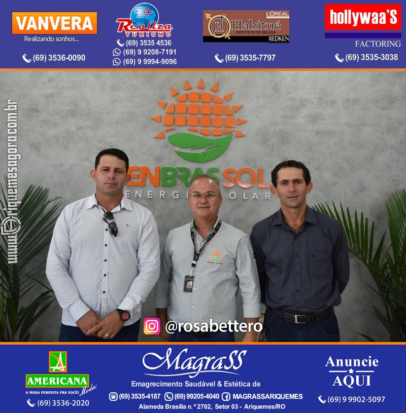 Inauguração da ENBRASSOL ENERGIA SOLAR em Ariquemes Rondônia na Av. Canaã