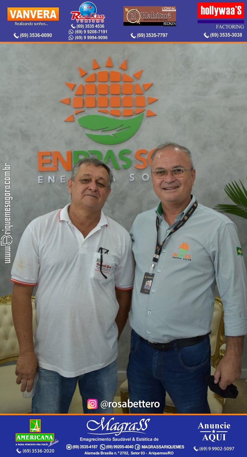 Inauguração da ENBRASSOL ENERGIA SOLAR em Ariquemes Rondônia na Av. Canaã