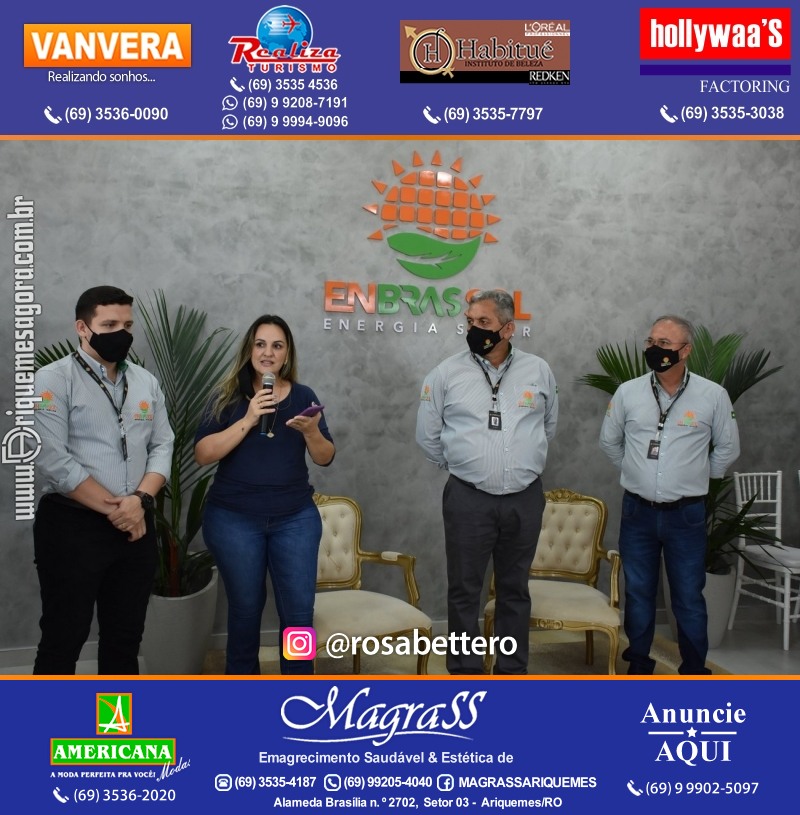 Inauguração da ENBRASSOL ENERGIA SOLAR em Ariquemes Rondônia na Av. Canaã