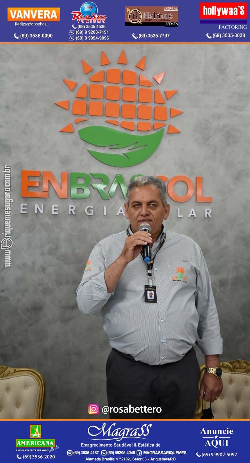 Inauguração da ENBRASSOL ENERGIA SOLAR em Ariquemes Rondônia na Av. Canaã