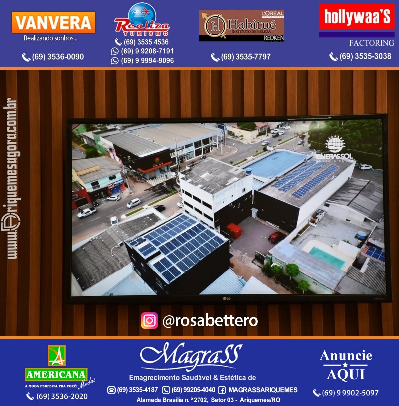 Inauguração da ENBRASSOL ENERGIA SOLAR em Ariquemes Rondônia na Av. Canaã