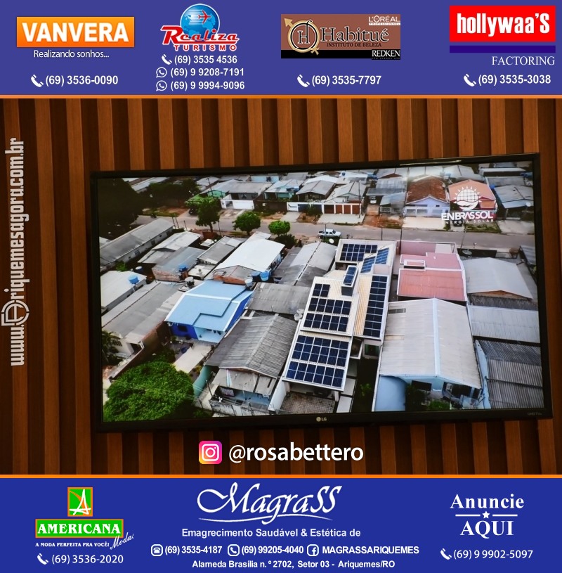 Inauguração da ENBRASSOL ENERGIA SOLAR em Ariquemes Rondônia na Av. Canaã