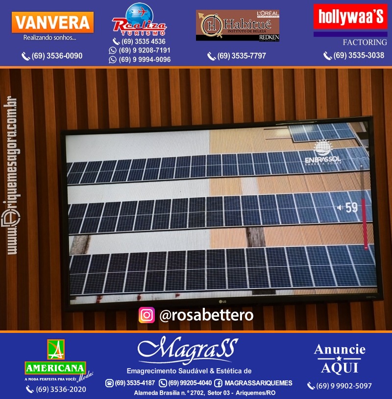 Inauguração da ENBRASSOL ENERGIA SOLAR em Ariquemes Rondônia na Av. Canaã