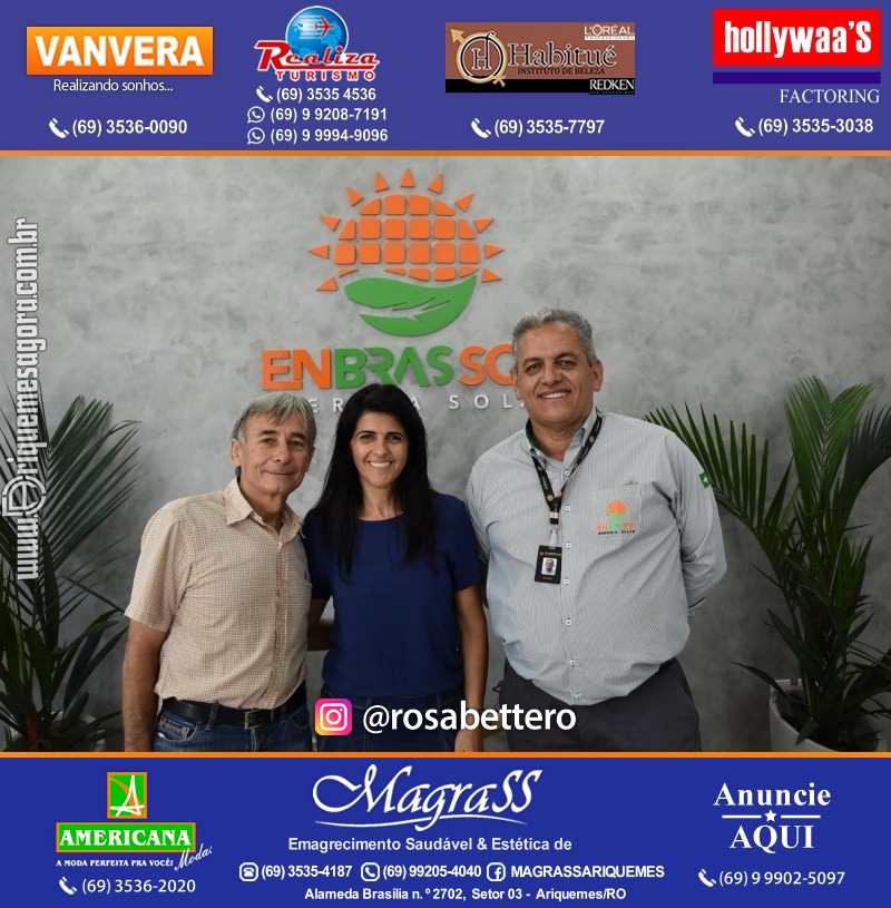 Inauguração da ENBRASSOL ENERGIA SOLAR em Ariquemes Rondônia na Av. Canaã