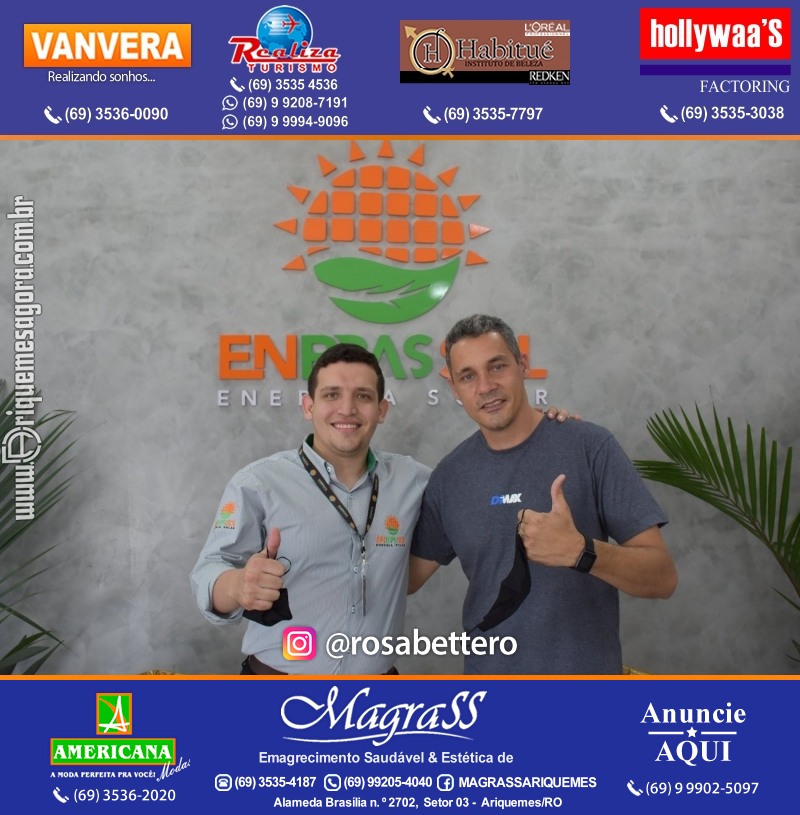 Inauguração da ENBRASSOL ENERGIA SOLAR em Ariquemes Rondônia na Av. Canaã