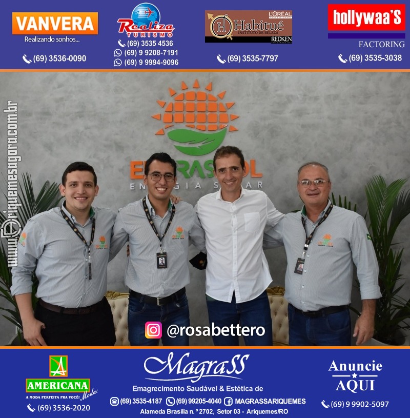 Inauguração da ENBRASSOL ENERGIA SOLAR em Ariquemes Rondônia na Av. Canaã