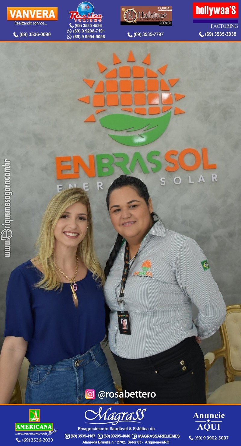 Inauguração da ENBRASSOL ENERGIA SOLAR em Ariquemes Rondônia na Av. Canaã