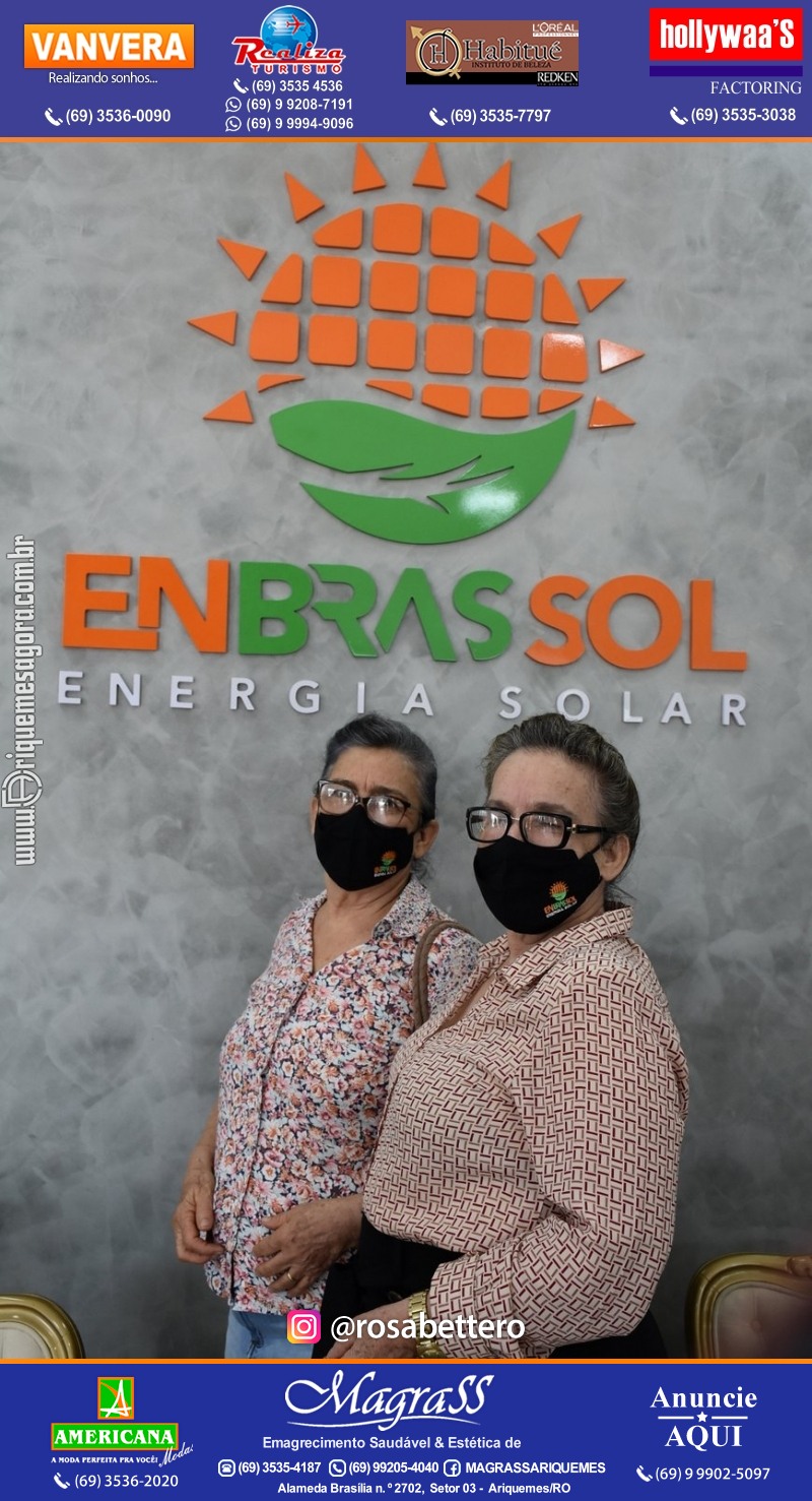 Inauguração da ENBRASSOL ENERGIA SOLAR em Ariquemes Rondônia na Av. Canaã