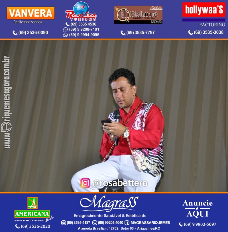 VAMOS LEMBRAR? Show com Paulinho Gogó em Ariquemes Show com Paulinho Gogó em Ariquemes