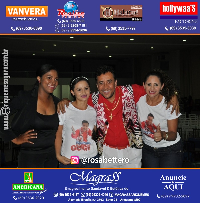 VAMOS LEMBRAR? Show com Paulinho Gogó em Ariquemes Show com Paulinho Gogó em Ariquemes