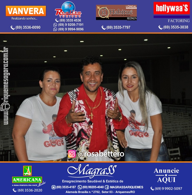 VAMOS LEMBRAR? Show com Paulinho Gogó em Ariquemes Show com Paulinho Gogó em Ariquemes
