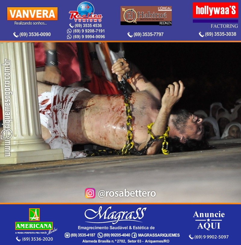 VAMOS LEMBRAR? Teatro “Paixão de Cristo” em Ariquemes