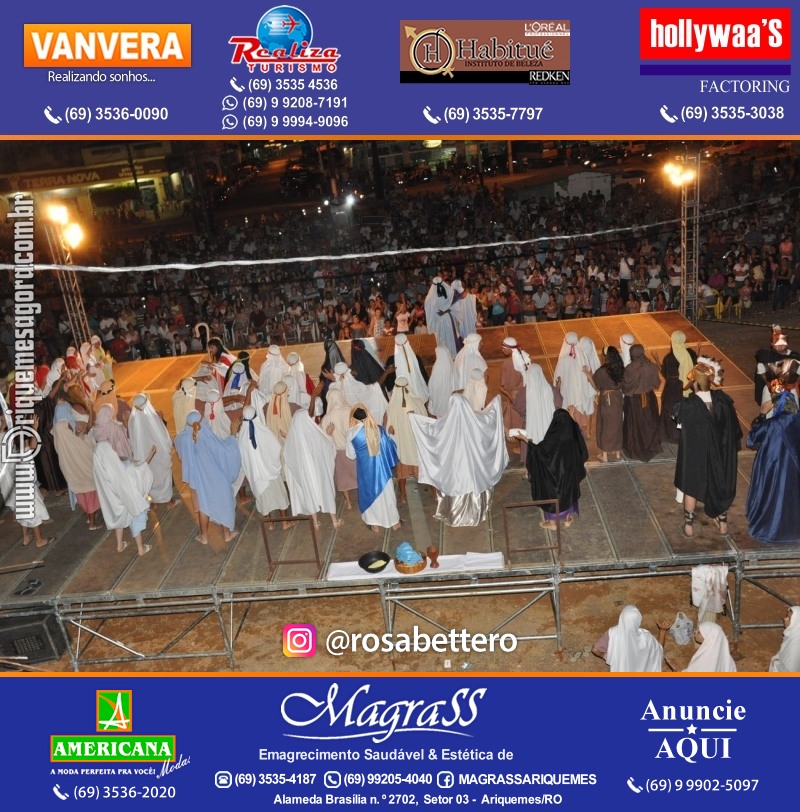 VAMOS LEMBRAR? Teatro “Paixão de Cristo” em Ariquemes