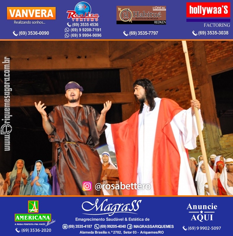 VAMOS LEMBRAR? Teatro “Paixão de Cristo” em Ariquemes