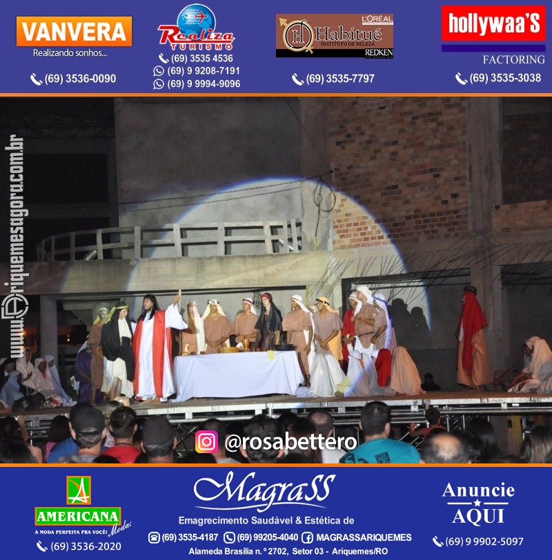 VAMOS LEMBRAR? Teatro “Paixão de Cristo” em Ariquemes