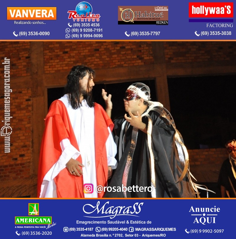 VAMOS LEMBRAR? Teatro “Paixão de Cristo” em Ariquemes