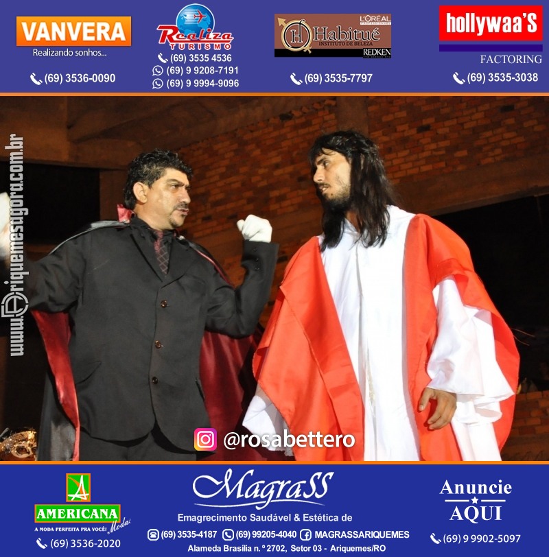 VAMOS LEMBRAR? Teatro “Paixão de Cristo” em Ariquemes