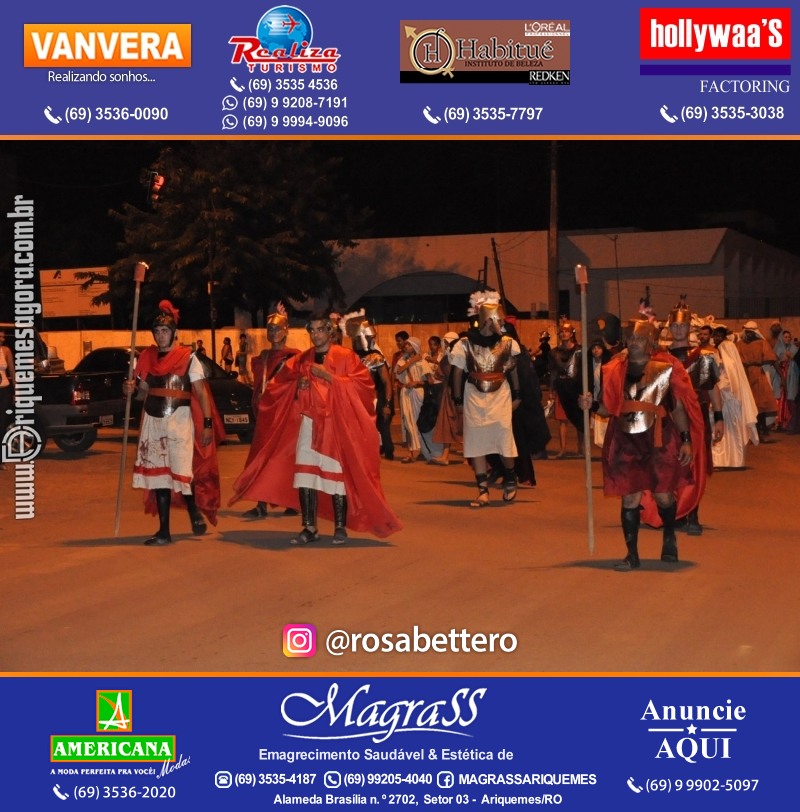 VAMOS LEMBRAR? Teatro “Paixão de Cristo” em Ariquemes