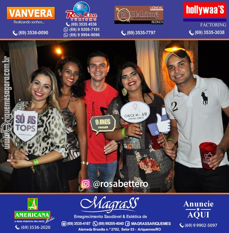 VAMOS LEMBRAR? Aniversário V-8 “Esse é o Lugar” em Ariquemes
