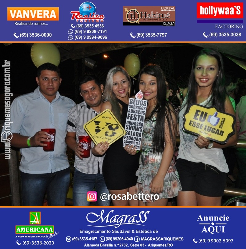 VAMOS LEMBRAR? Aniversário V-8 “Esse é o Lugar” em Ariquemes