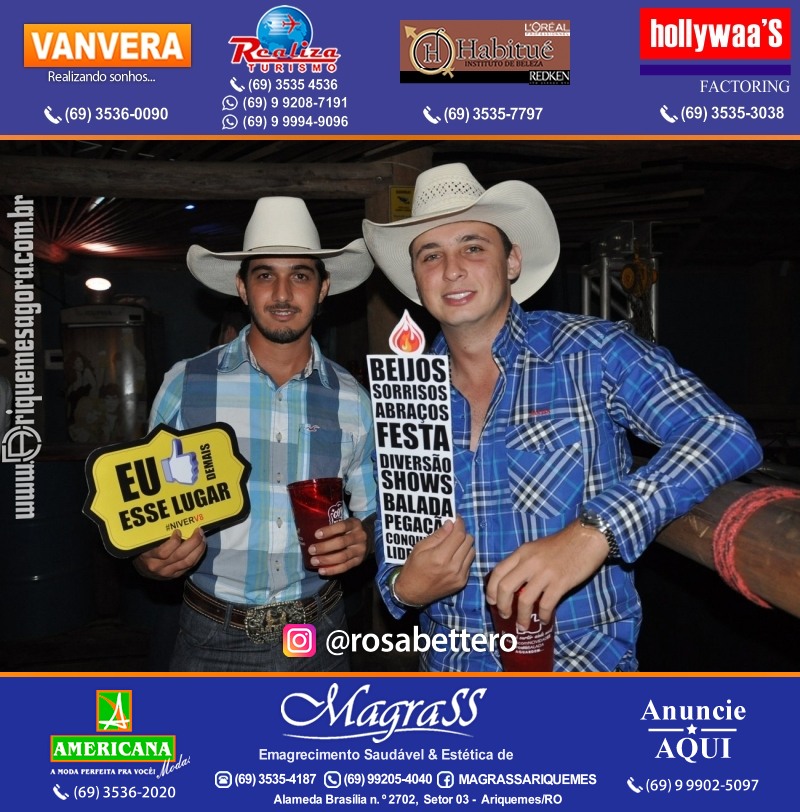 VAMOS LEMBRAR? Aniversário V-8 “Esse é o Lugar” em Ariquemes