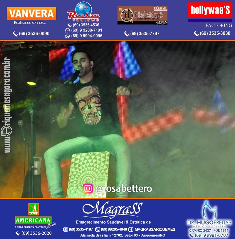 VAMOS LEMBRAR? Luau Sertanejo da V8 em Ariquemes