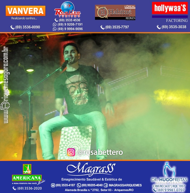 VAMOS LEMBRAR? Luau Sertanejo da V8 em Ariquemes