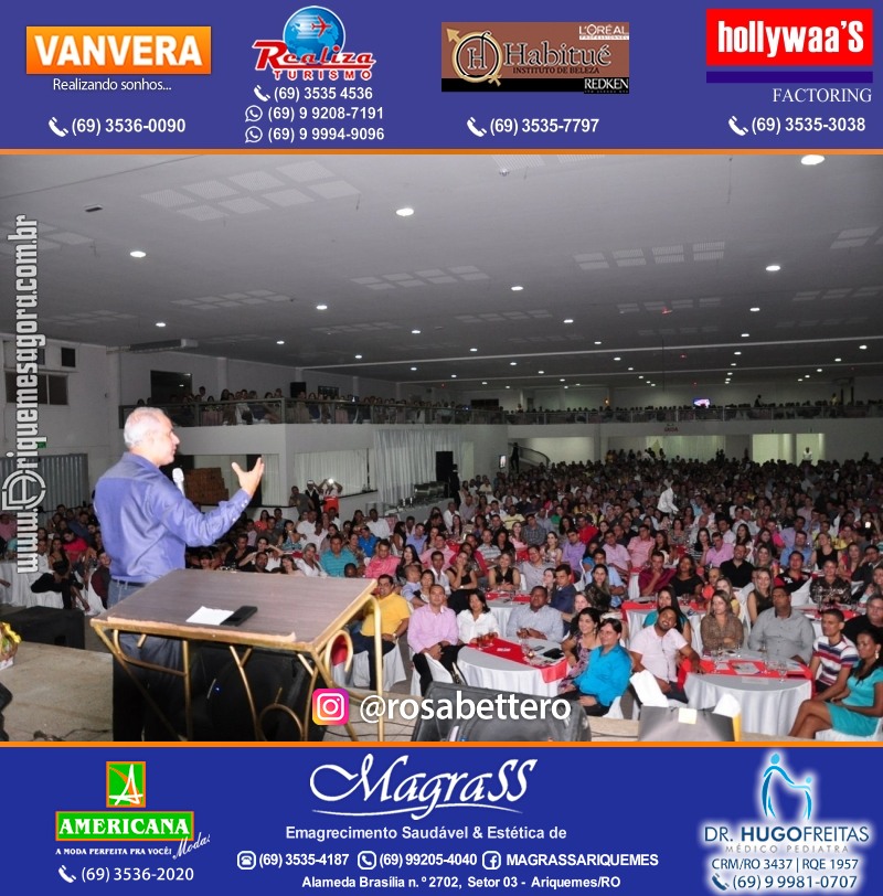 VAMOS LEMBRAR? Palestra com Pastor Cláudio Duarte em Ariquemes