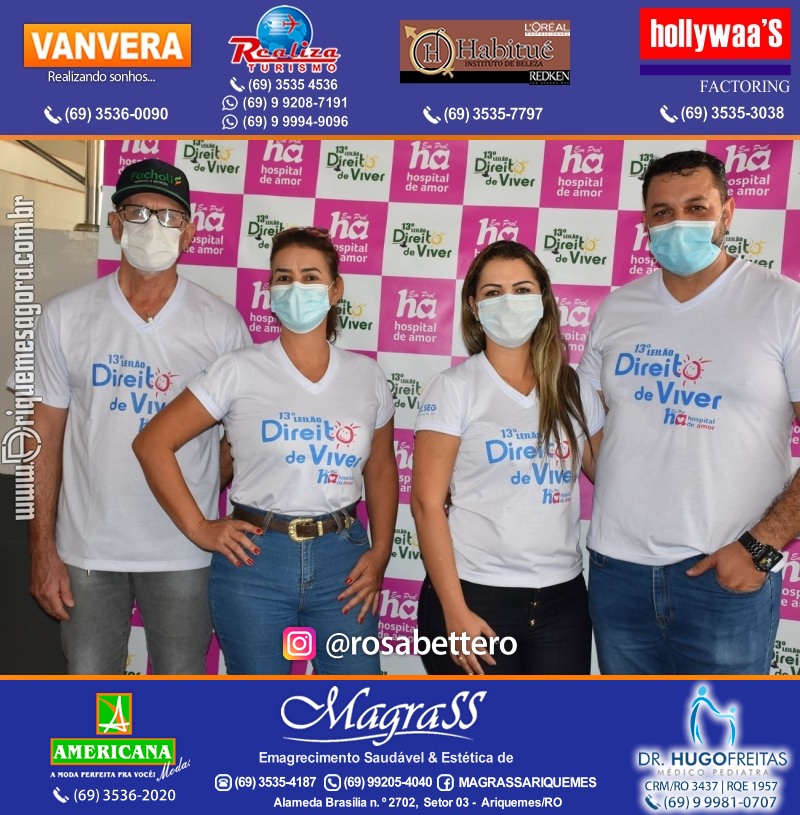 Lançamento 13º Leilão Direito de Viver com Café da Manhã em Ariquemes Rondônia