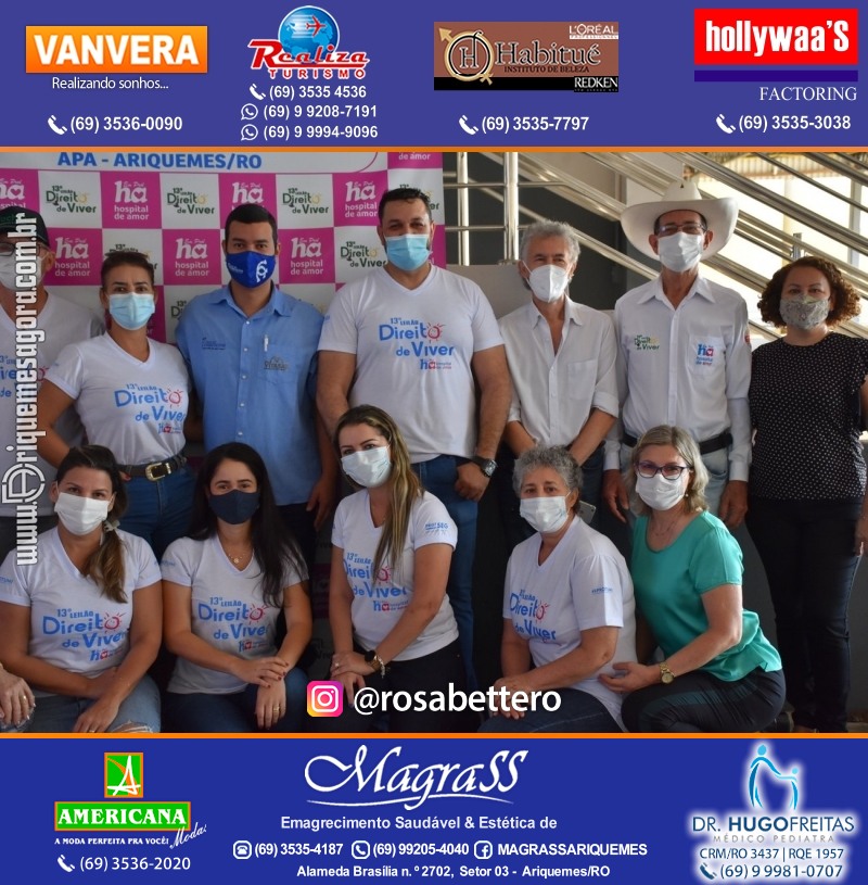 Lançamento 13º Leilão Direito de Viver com Café da Manhã em Ariquemes Rondônia