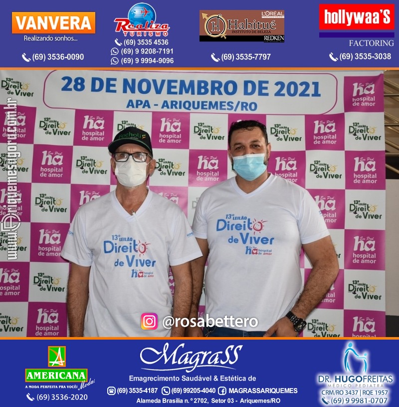 Lançamento 13º Leilão Direito de Viver com Café da Manhã em Ariquemes Rondônia