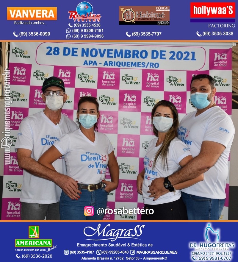 Lançamento 13º Leilão Direito de Viver com Café da Manhã em Ariquemes Rondônia
