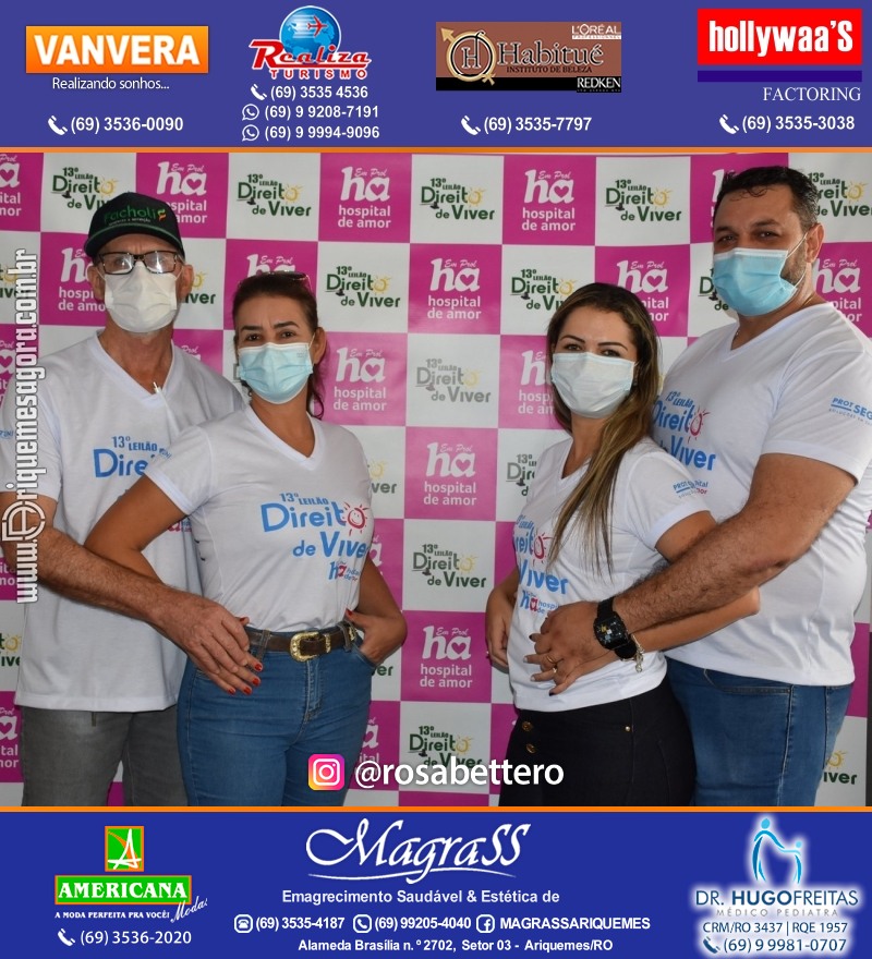 Lançamento 13º Leilão Direito de Viver com Café da Manhã em Ariquemes Rondônia