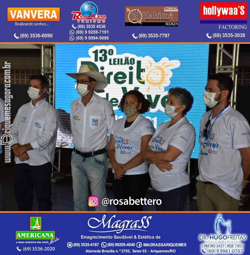 Lançamento 13º Leilão Direito de Viver com Café da Manhã em Ariquemes Rondônia
