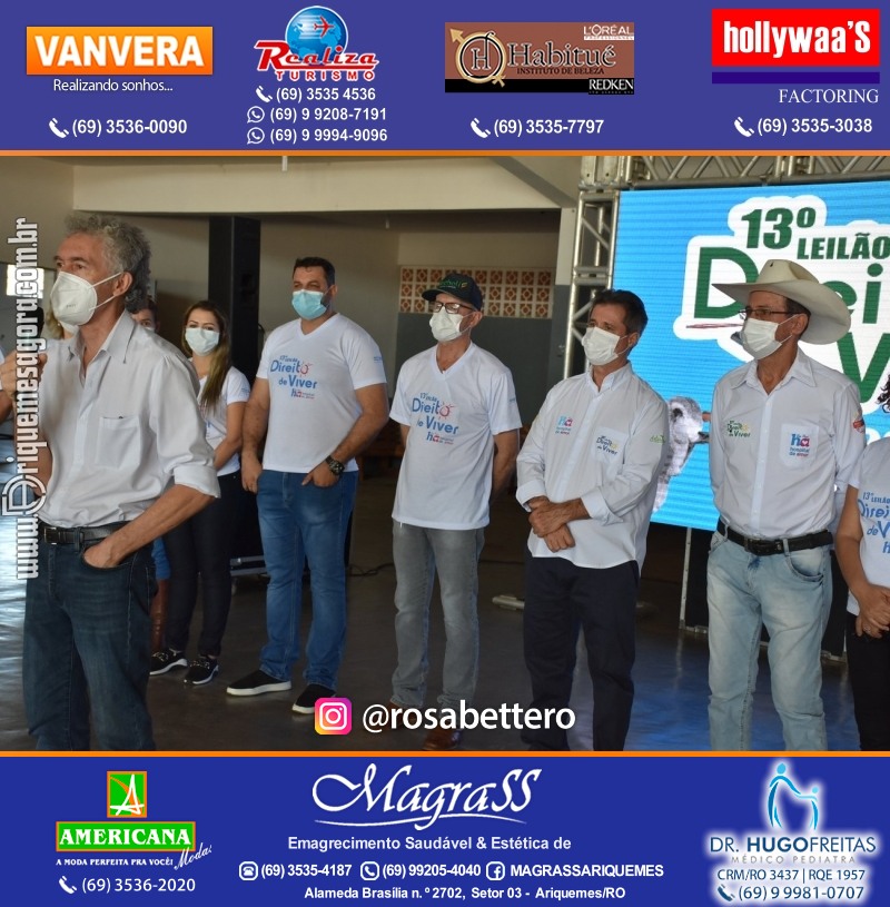 Lançamento 13º Leilão Direito de Viver com Café da Manhã em Ariquemes Rondônia
