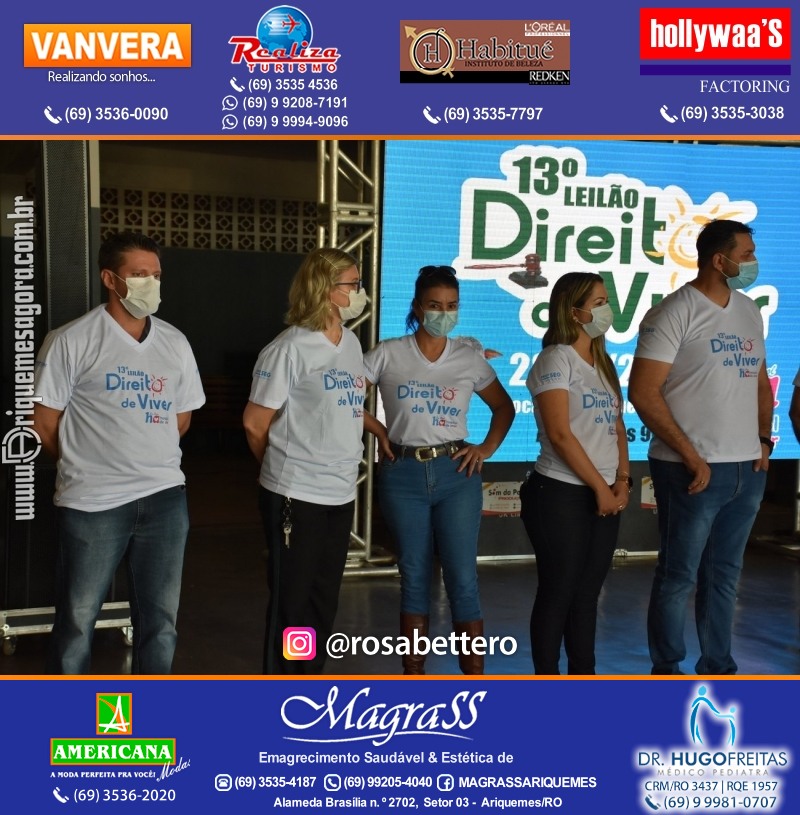 Lançamento 13º Leilão Direito de Viver com Café da Manhã em Ariquemes Rondônia