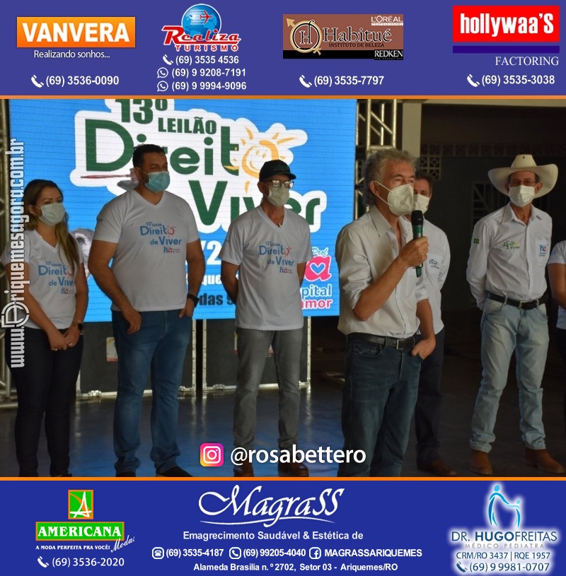 Lançamento 13º Leilão Direito de Viver com Café da Manhã em Ariquemes Rondônia
