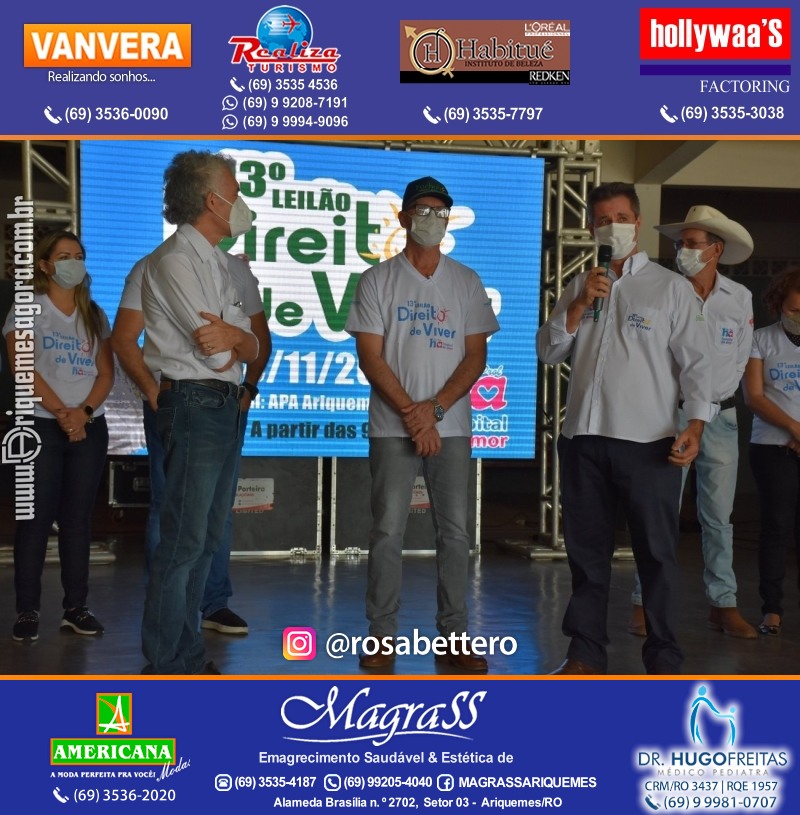 Lançamento 13º Leilão Direito de Viver com Café da Manhã em Ariquemes Rondônia