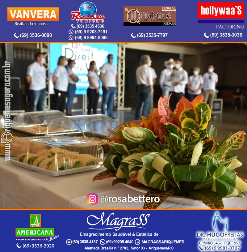 Lançamento 13º Leilão Direito de Viver com Café da Manhã em Ariquemes Rondônia