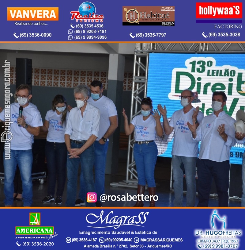 Lançamento 13º Leilão Direito de Viver com Café da Manhã em Ariquemes Rondônia