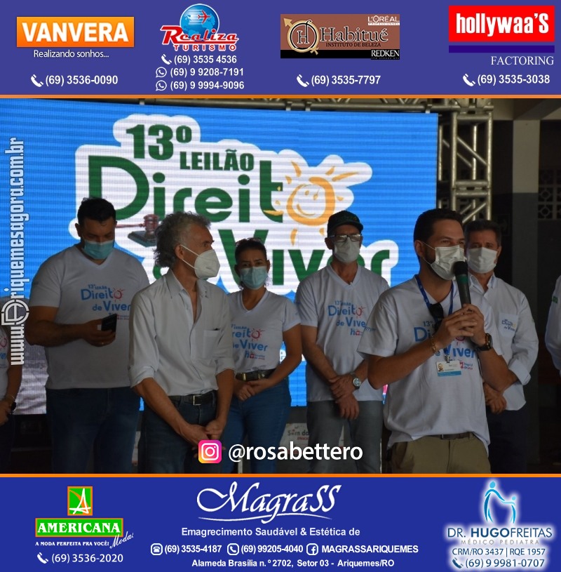 Lançamento 13º Leilão Direito de Viver com Café da Manhã em Ariquemes Rondônia
