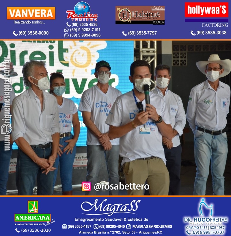 Lançamento 13º Leilão Direito de Viver com Café da Manhã em Ariquemes Rondônia