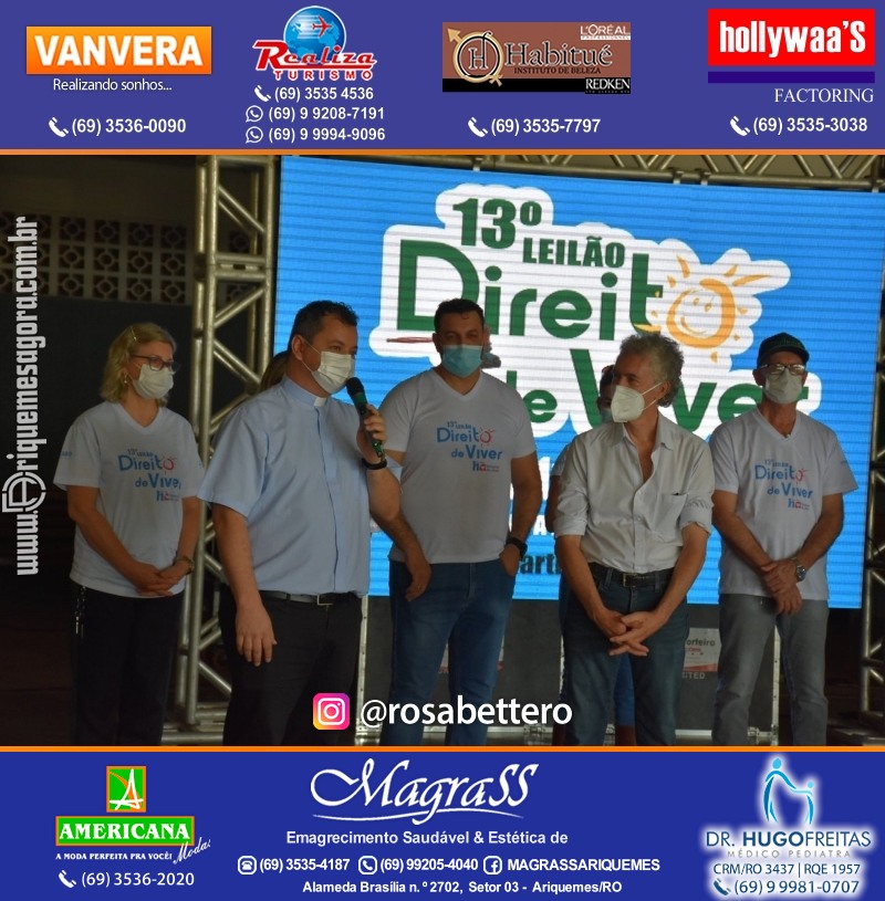 Lançamento 13º Leilão Direito de Viver com Café da Manhã em Ariquemes Rondônia